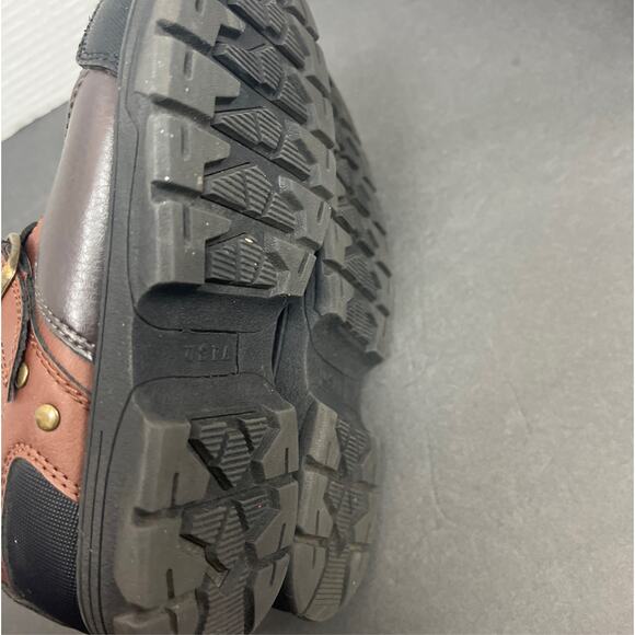 US Polo Back to School Boys Toddler Hardy II Black Brown Duck Ankle Boots Sz 1M - Picture 8 of 11